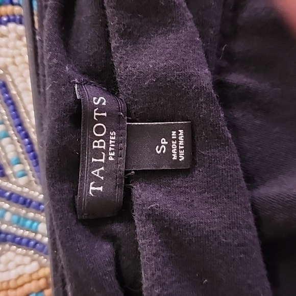 Talbots Midi/Maxi Black Cotton Stretch Skirt SP - Picture 5 of 6